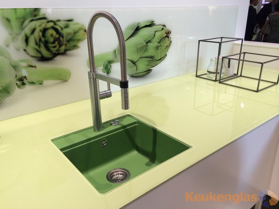 Glazen spatwand keuken keukenglas