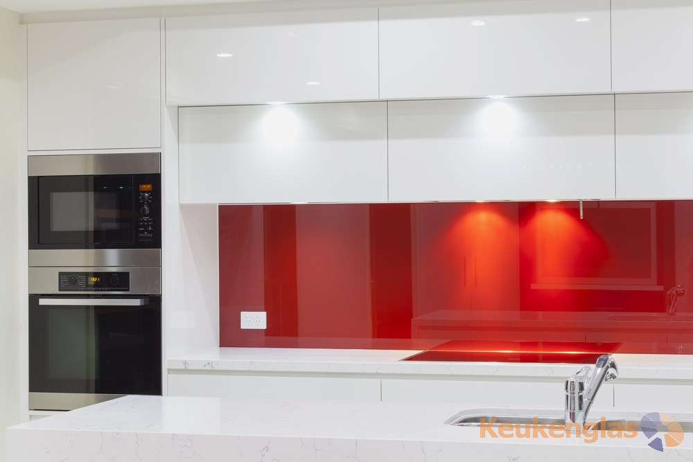 Glazen spatwand keuken keukenglas