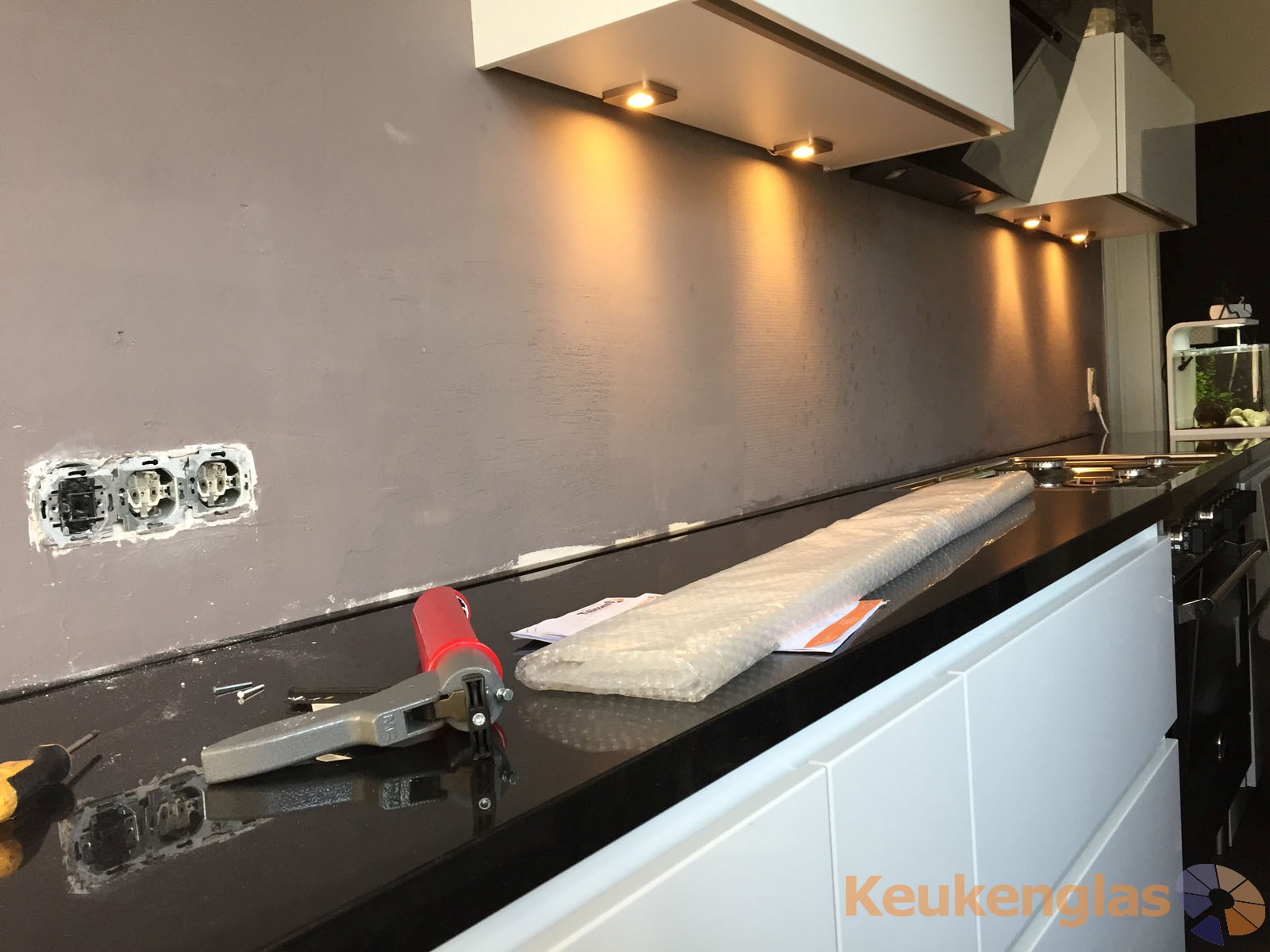 Keuken spatwand in ugchelen (nl) keukenglas