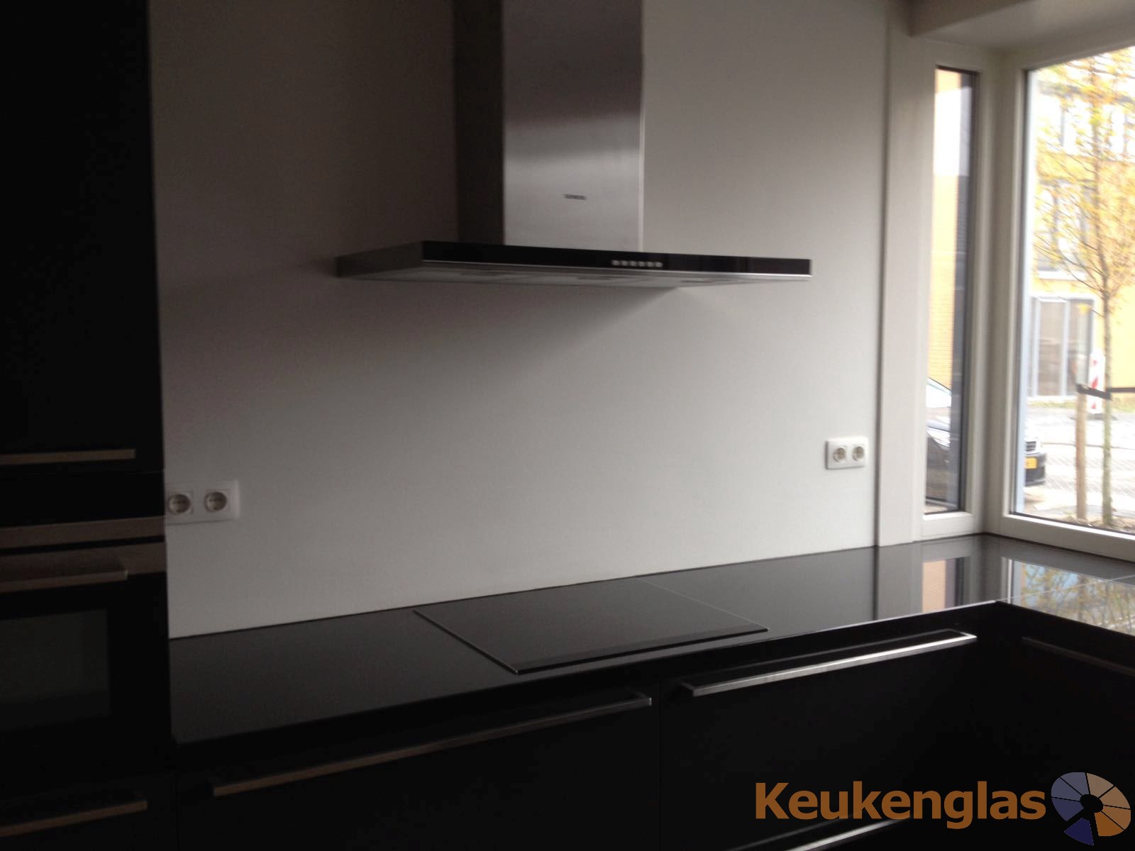 Keuken Utrecht voor plaatsing glazen achterwand met print pepers