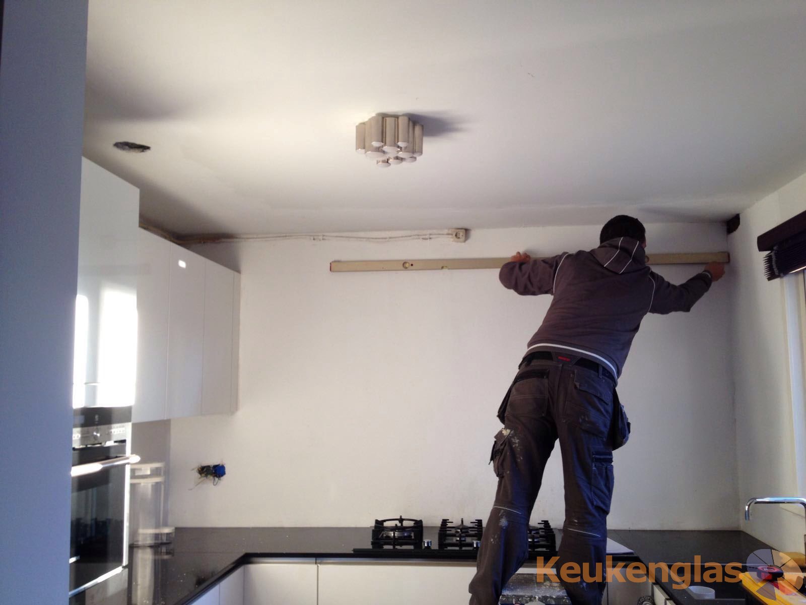 Keuken Etten-Leur tijdens plaatsing keuken achterwand
