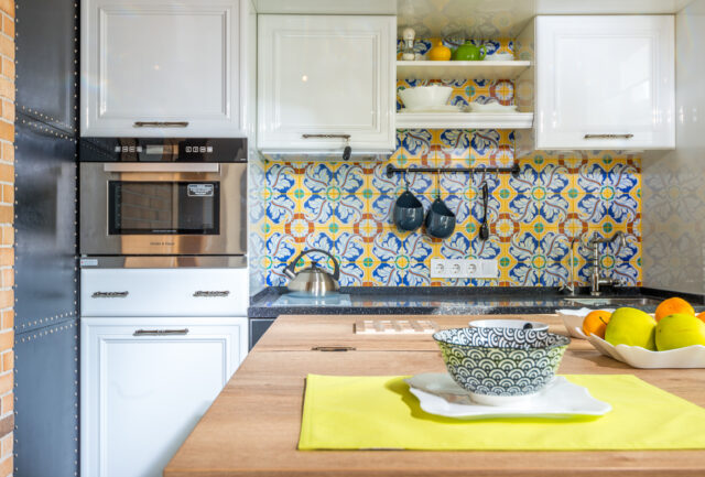 Keuken achterwand multi colour patroon