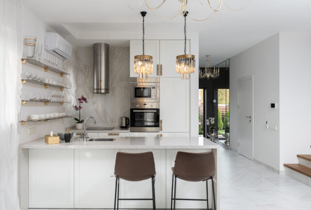Interieur chic wit kroonluchter