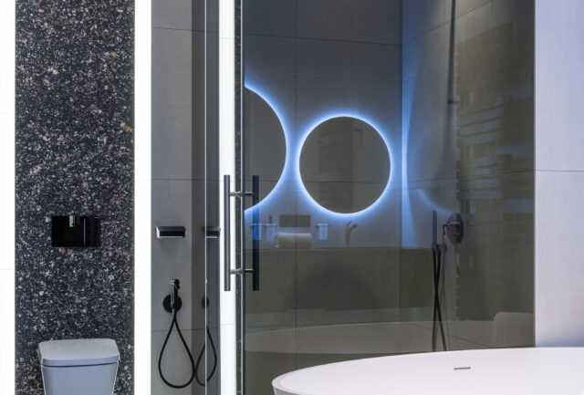 douchewand glas