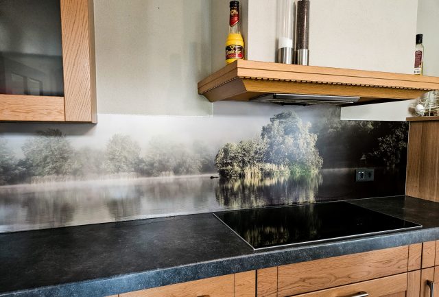 keuken achterwand met fotoprint natuur in Hardinxveld-Giessendam 