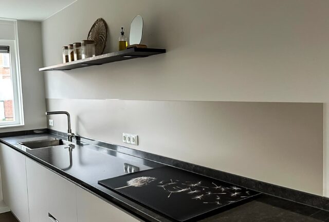 Aluminium keuken achterwand in Barendrecht