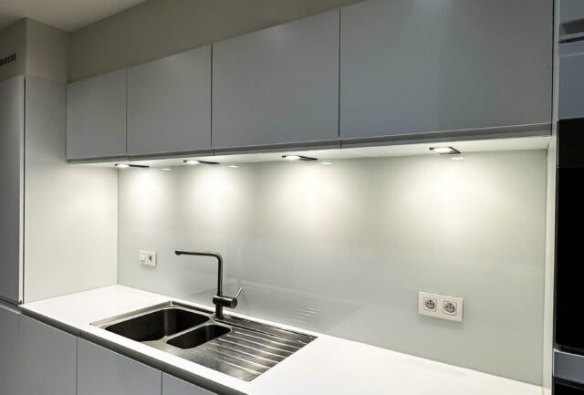 Glazen keuken achterwand in oudenaarde